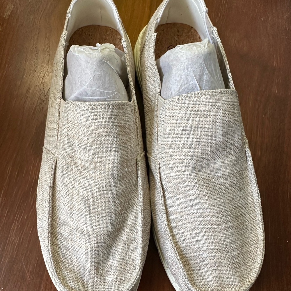 Bruno Marc Womens Tan Slip On Boat Shoes Size 9 Dude